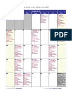 FFFP 2012 August Schedule