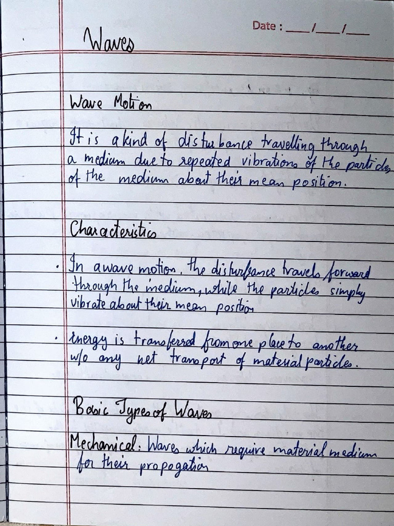 Waves Nb Notes | PDF