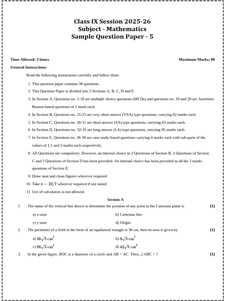 paper 5 | PDF | Area | Circle