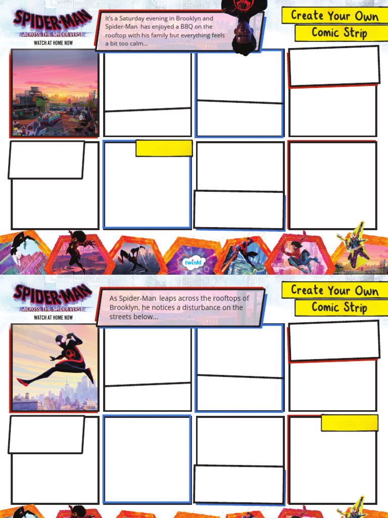 Create Your Own Spider-Man Comic Strip | PDF | Spider Man | Marvel Comics
