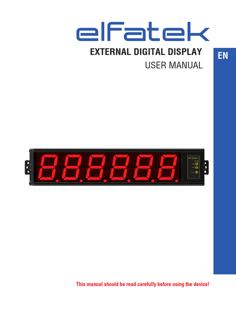 Remote Display User Manual(Els Dje6 n a)(Els Dje6 n d) (1) (3) (1 ...