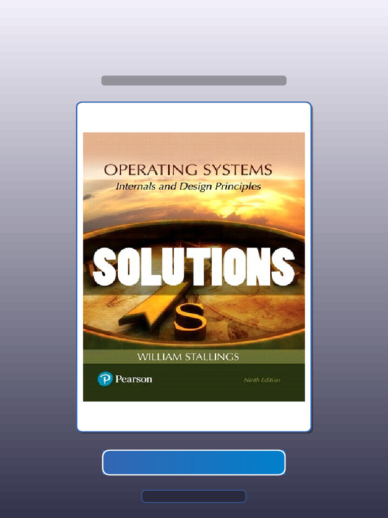 Test Bank for Operating Systems Internals and Design Principles 9th ...