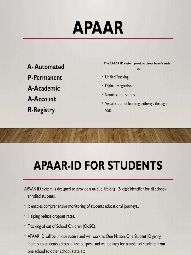 APAAR | PDF