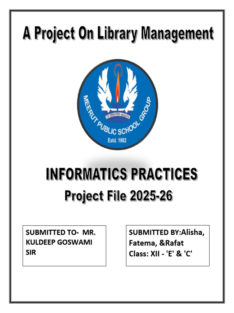Library Management System Project Report | PDF | Databases | Database ...