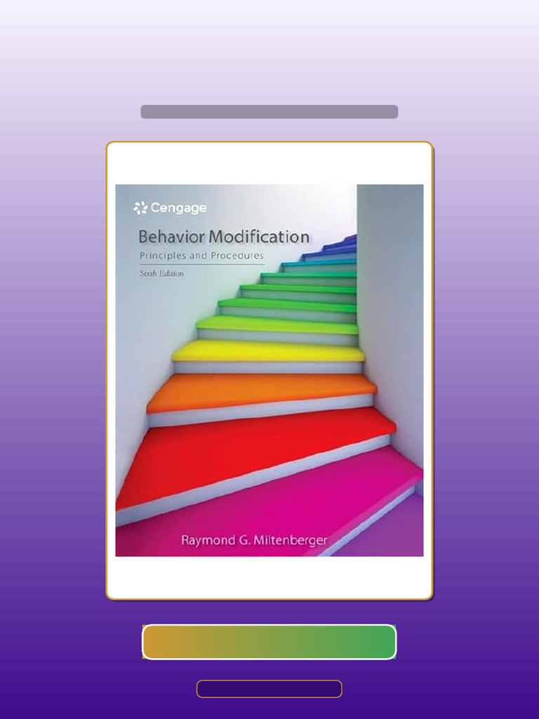 Test Bank for Behavior Modification Principles and Procedures 6th ...