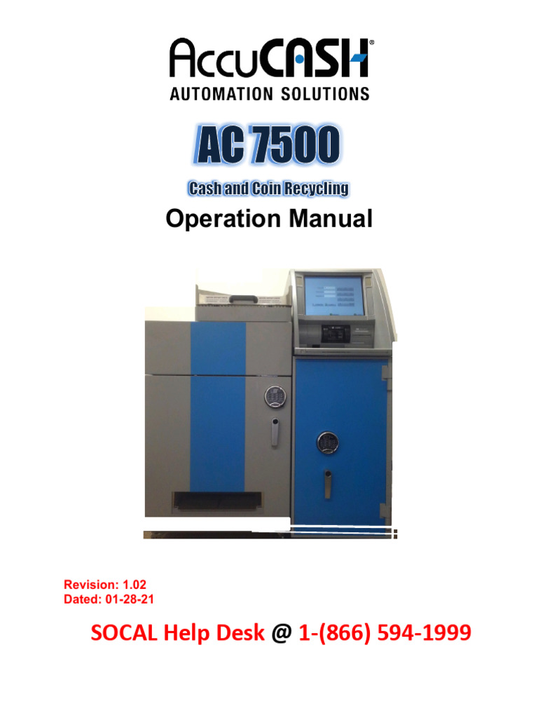 AC 7500 Operation Manual Guide | PDF | Password | Computer Keyboard
