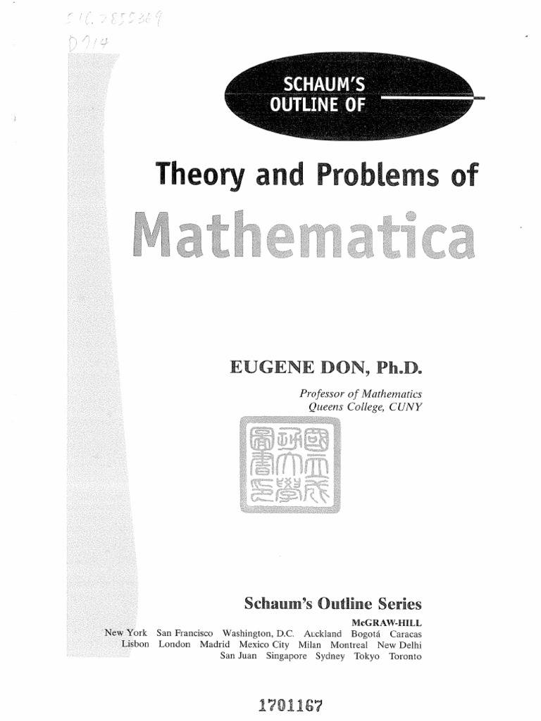 Mathematica Ed 1 | PDF