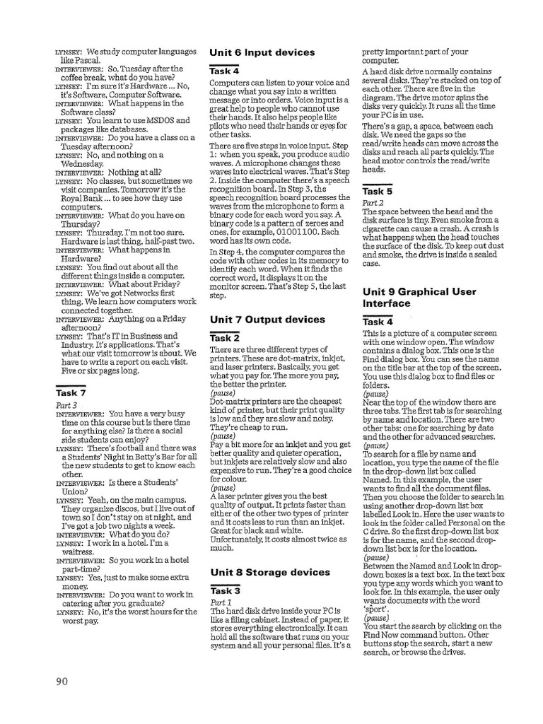 Tapescript PDF | PDF