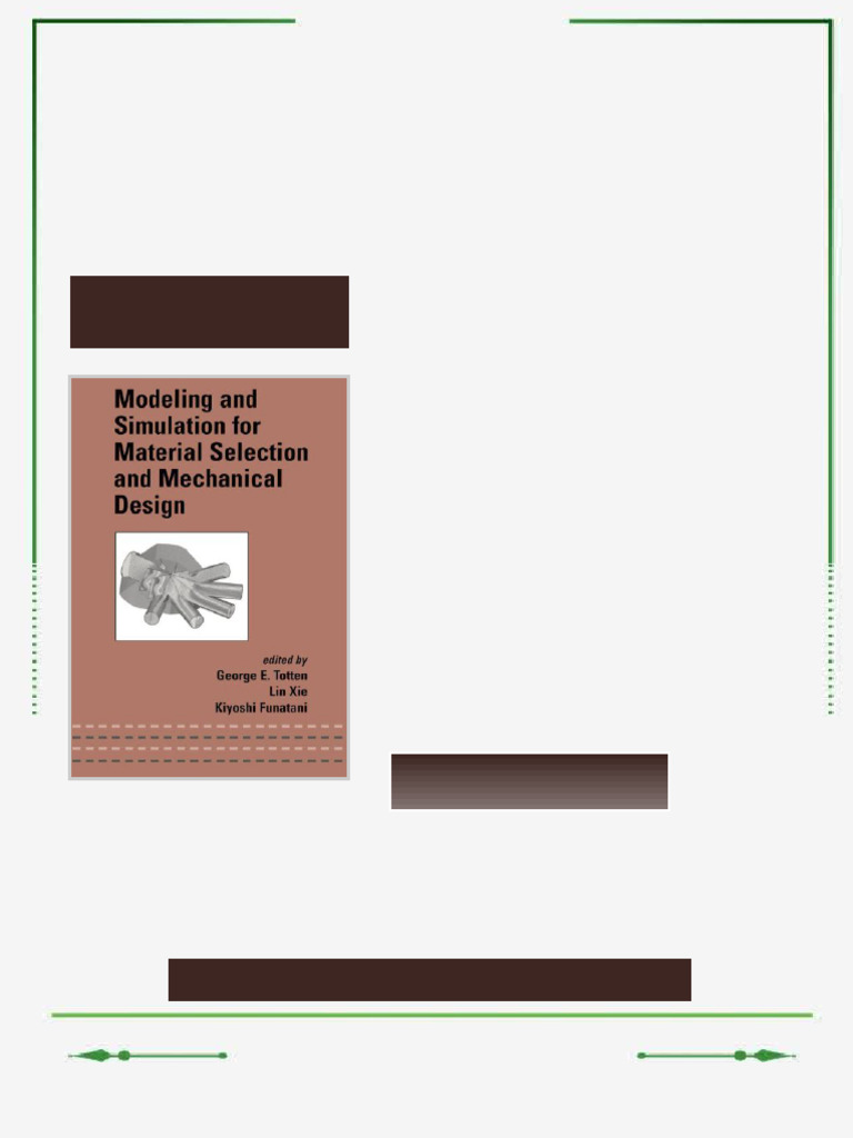 Modeling and Simulation for Material Selection and Mechanical Design ...