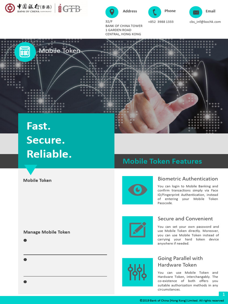Mobile Token Biometric Authentication Guide | PDF | Smartphone | Password
