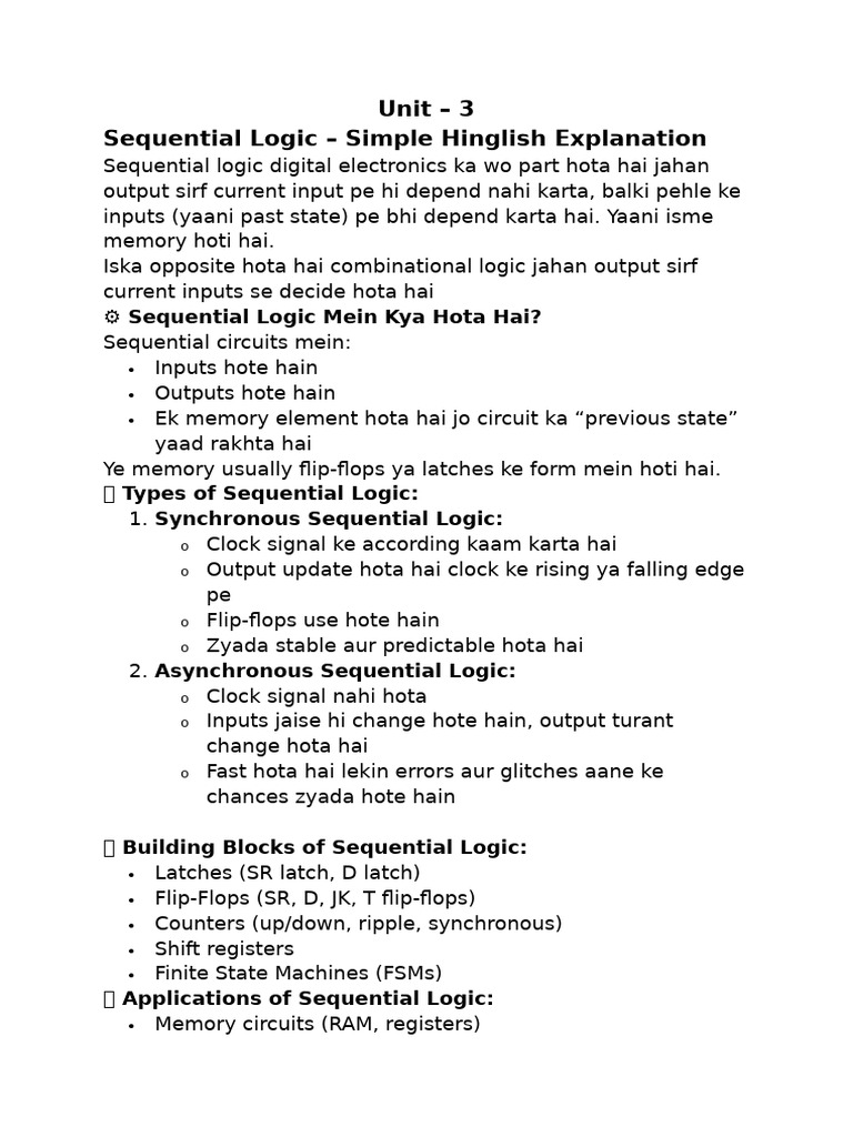 Understanding Sequential Logic Basics | PDF | Computer Memory | Random ...