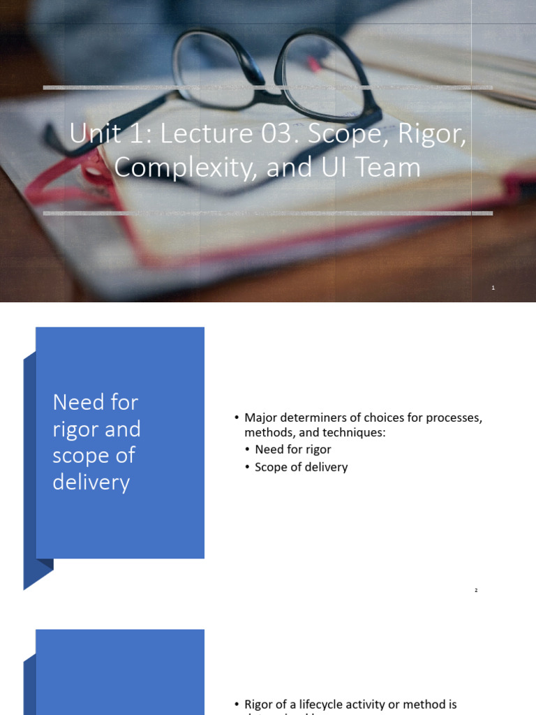Rigor and Scope in UX Design Processes | PDF | Information Technology ...