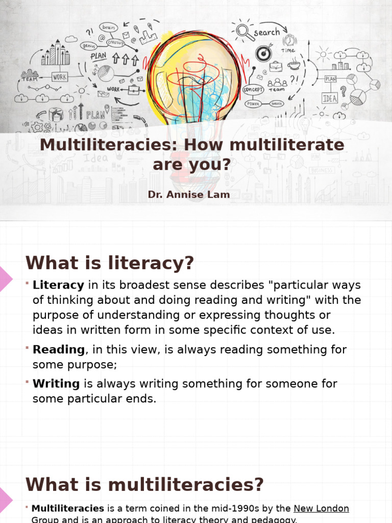 Understanding Multiliteracies in Education | PDF | Human Communication ...