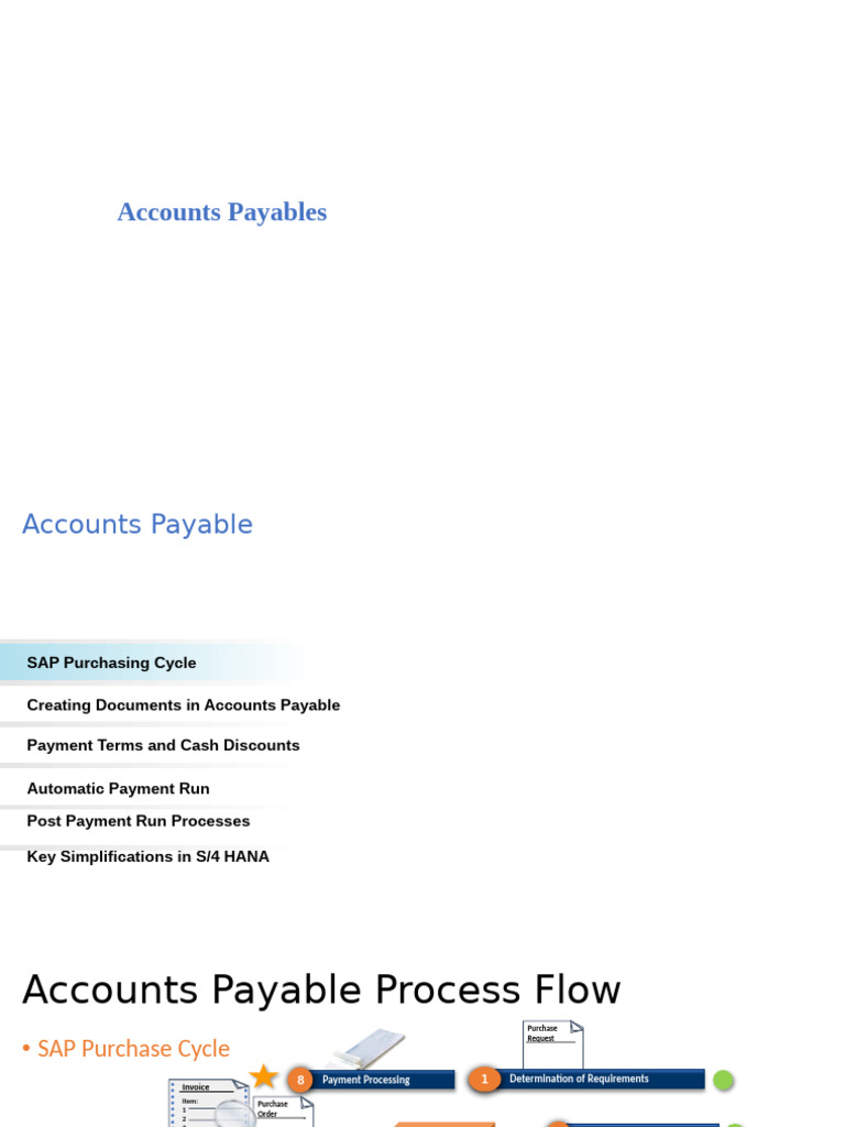 SAP Accounts Payable Process Overview | PDF | Accounts Payable | Invoice