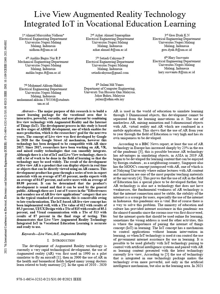 XR-Based Immersive User Interface | PDF | Augmented Reality | Internet ...