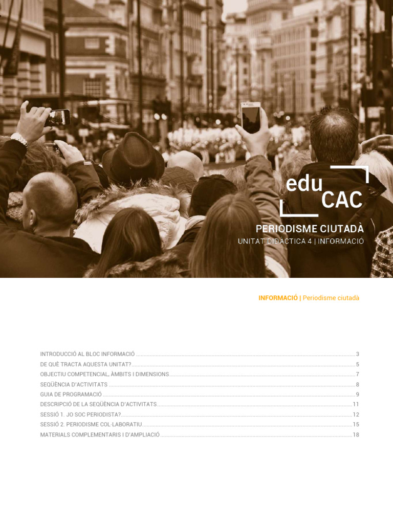 EduCAC UD4 Informacio Periodisme Ciutada | PDF