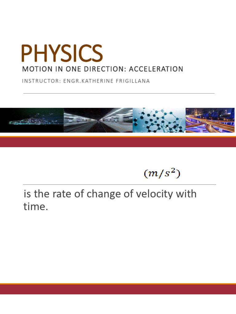 Understanding Acceleration in Motion | PDF | Acceleration | Velocity