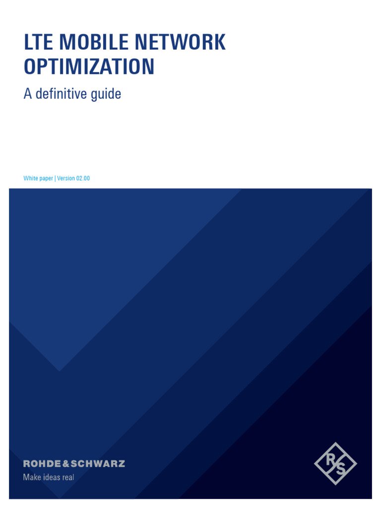 LTE Mobile Network Optimization Wp en 5216 2018 52 v0200 | PDF ...