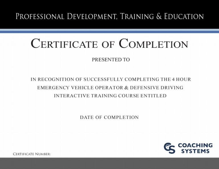 CEVO Course Certificate | PDF