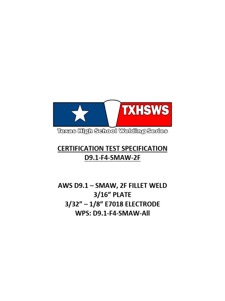 SPEC D9.1-F4-SMAW-2F_Rev0_092221 (25-26) | PDF | Welding | Construction