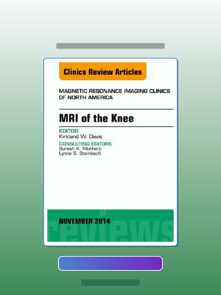Test Bank for MRI of the Knee an Issue of Magnetic Resonance Imaging ...