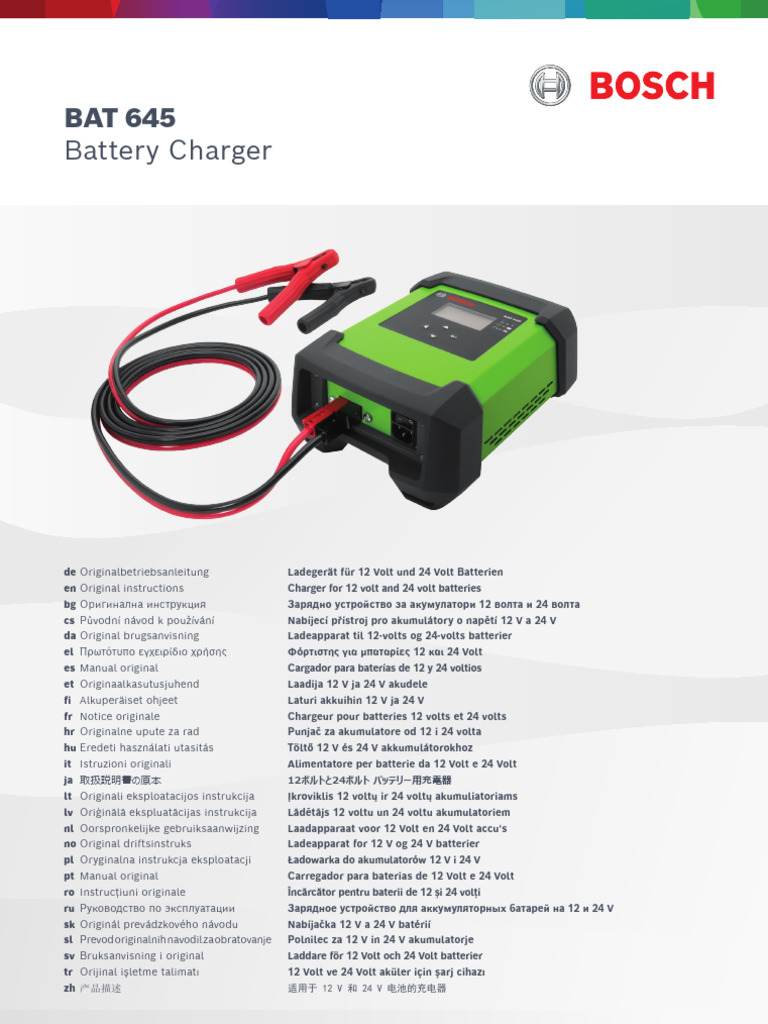 BAT 645 Bosch | PDF