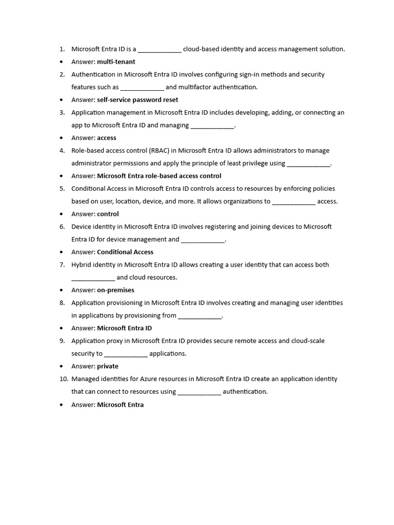 Microsoft Entra ID: Identity Management Guide | PDF