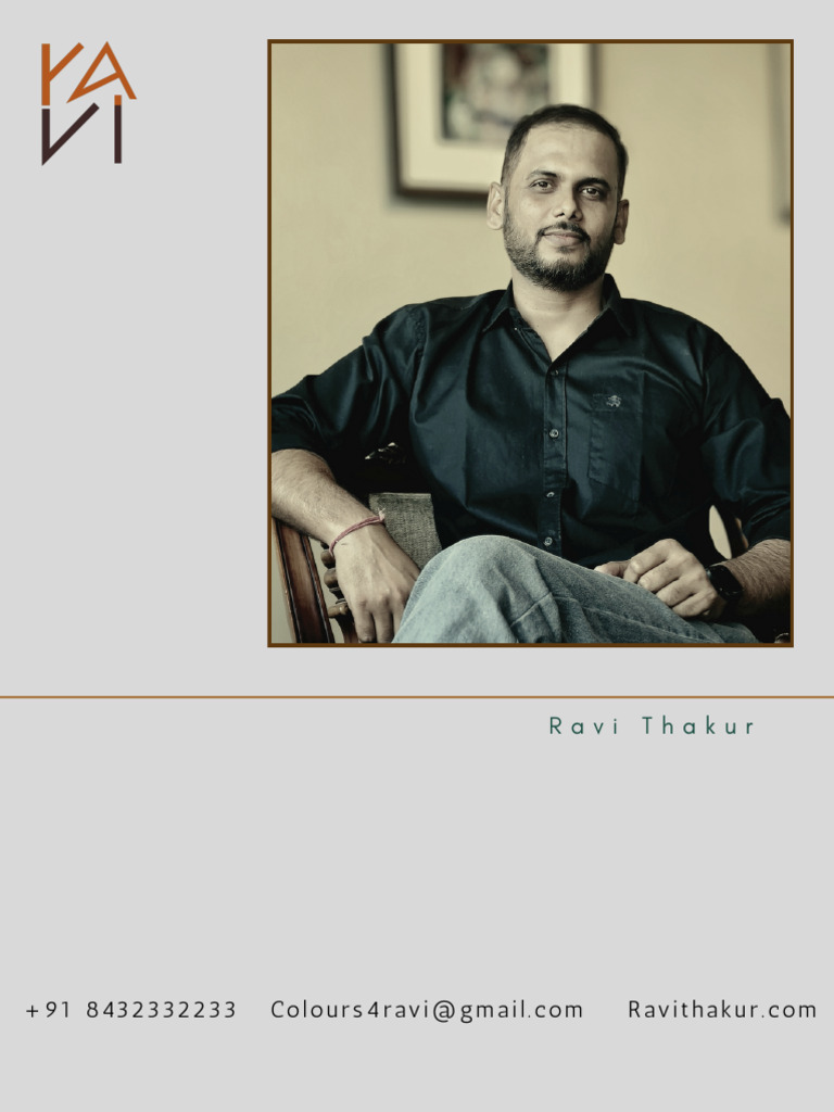 Ravi Thakur: Contemporary Mixed Media Art | PDF | Paintings | The Arts