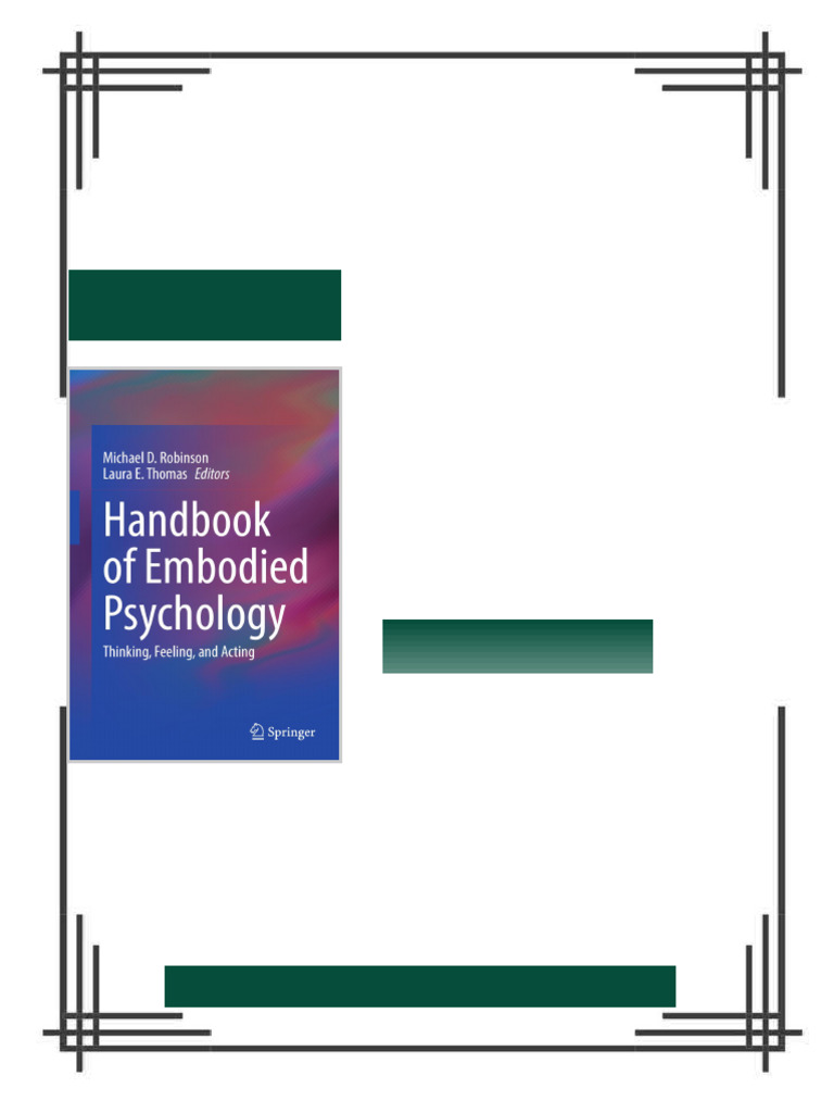 Handbook of Embodied Psychology: Thinking, Feeling, and Acting eBook ...