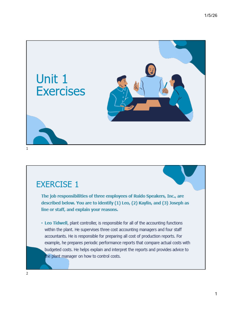 Unit 1 Exercises | PDF | Information | Business