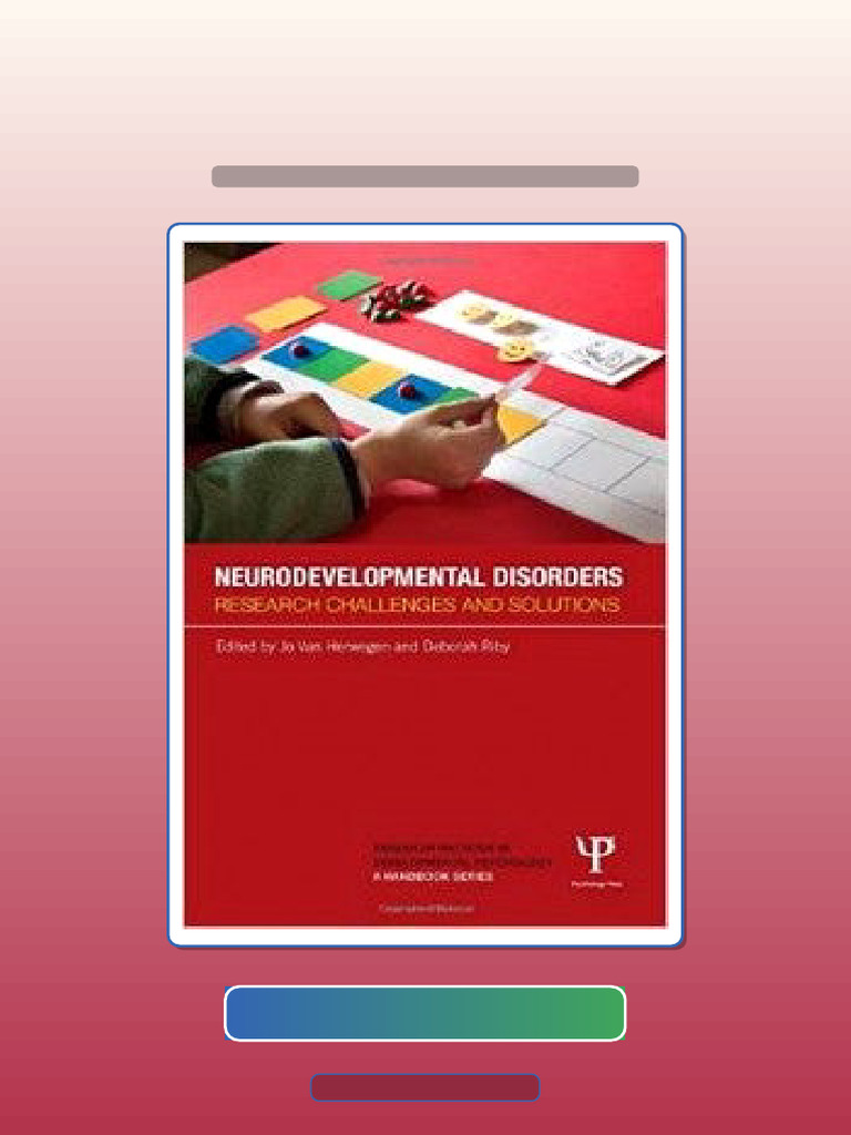 Test Bank for Neurodevelopmental Disorders Research Challenges and ...