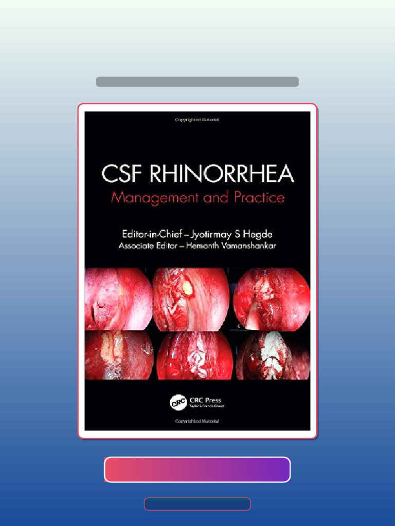Test Bank for CSF Rhinorrhoea Management and Practice | PDF ...