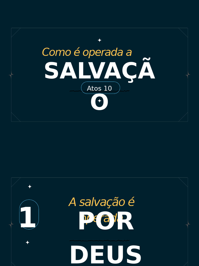 Como É Operada A Salvação | PDF