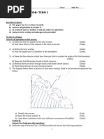 Creating Cross-Sections in Geography | PDF | Contour Line | Topography
