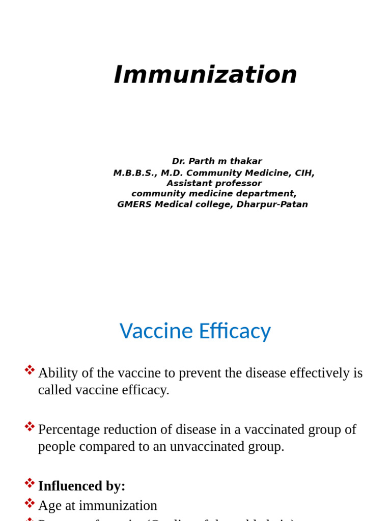 Dr Parth Vaccine Efficacy[1] 2 | PDF | Vaccines | Measles