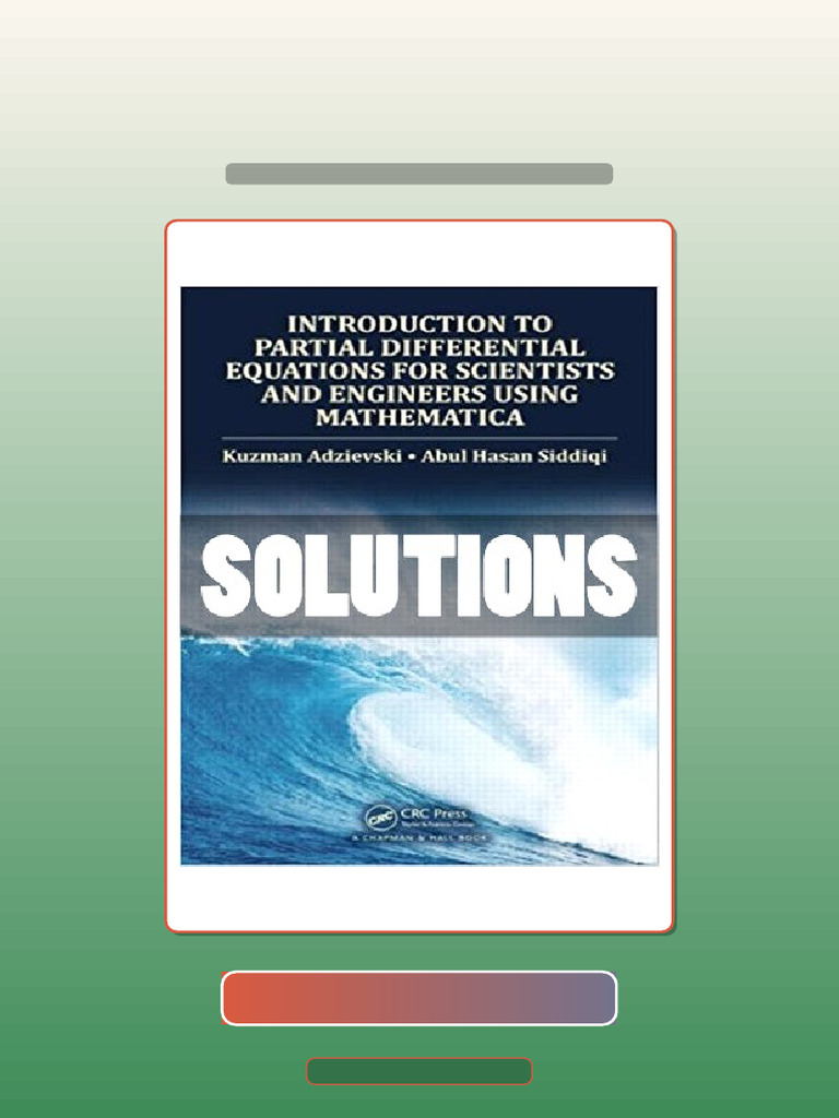 Test Bank for Solutions Introduction to Partial Differential Equations ...
