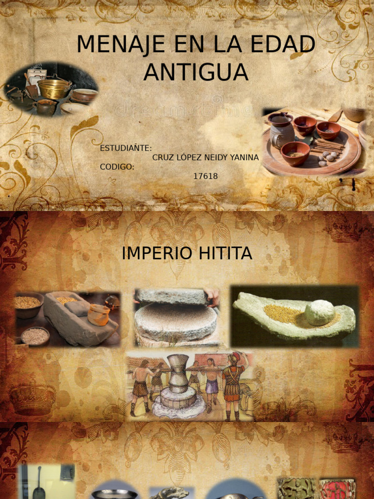 Menaje de La Edad Antigua | PDF
