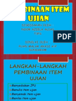 Pembinaan Item Ujian