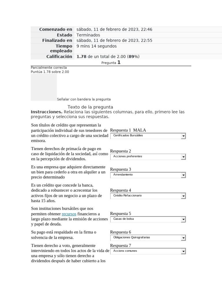 Actividad 9. Fuentes de financiamiento a largo plazo | PDF | Compartir ...