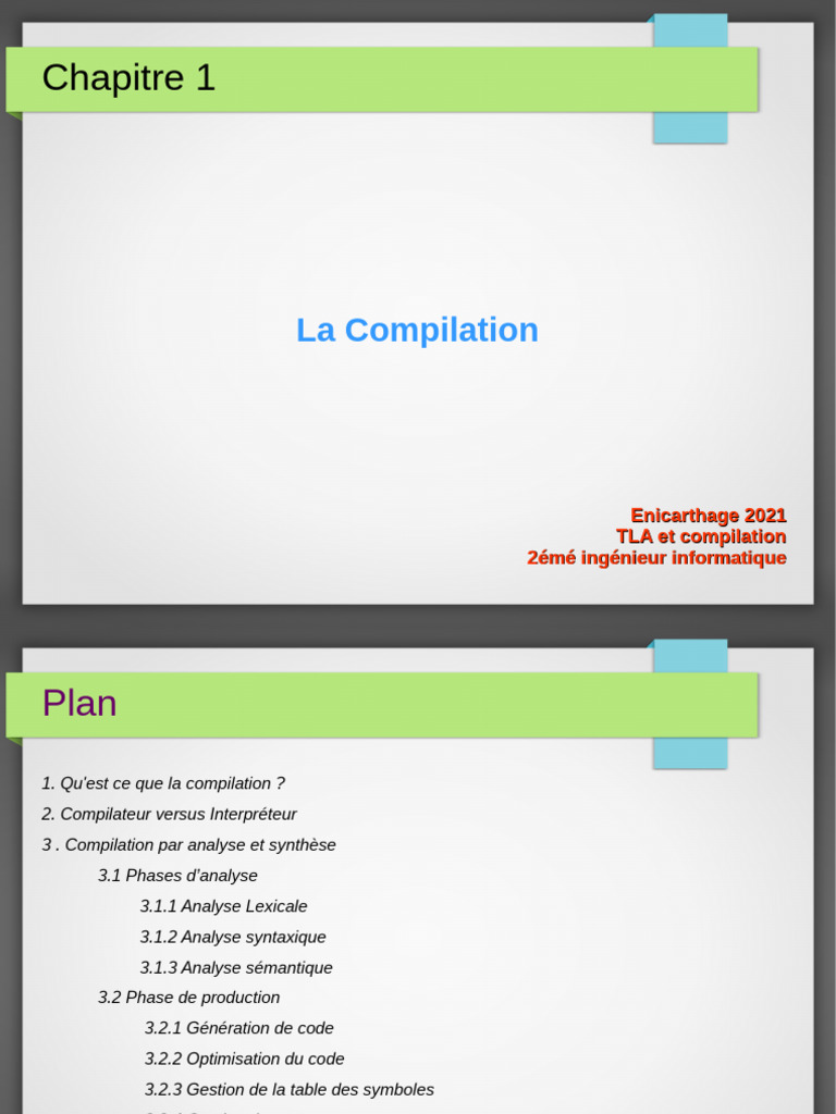 Comprendre la Compilation en Informatique | PDF | Compilateur | Code source