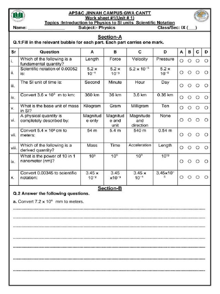 Chapter #1 Worksheet 25-26,9th(1) | PDF