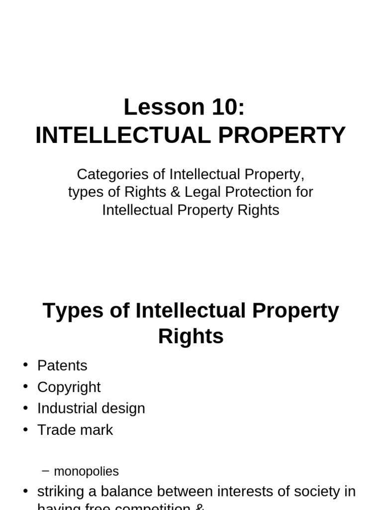 Understanding Intellectual Property Rights | PDF | Patent ...