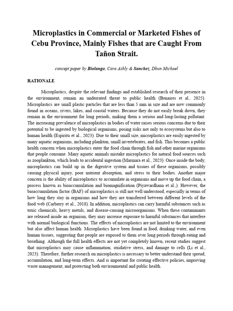 Concept Paper for Thesis | PDF | Environmental Science | Systems Ecology