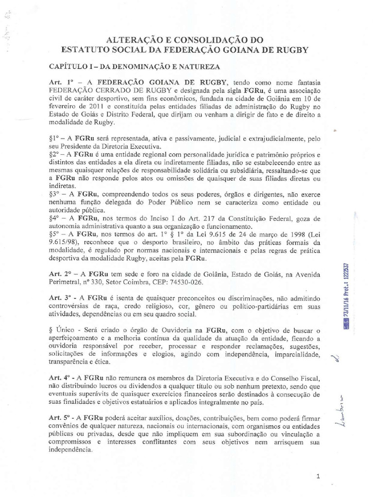 Estatuto - Fgru | PDF