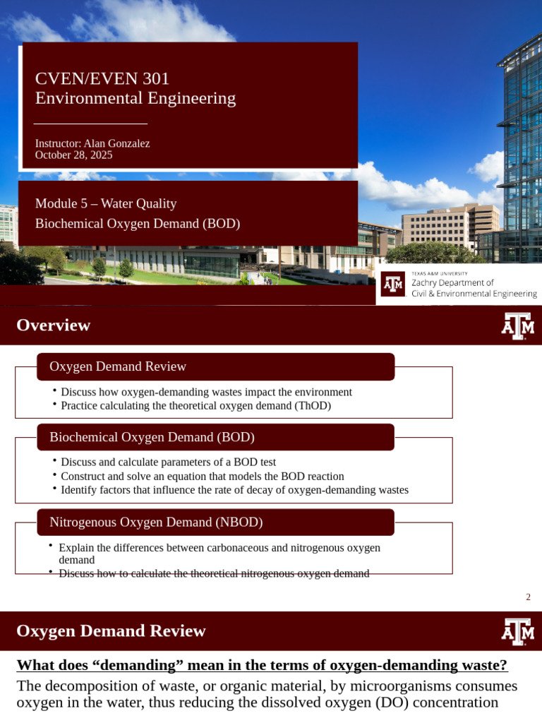 Understanding Biochemical Oxygen Demand | PDF | Physical Sciences ...