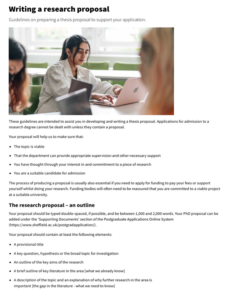 Thesis Proposal Writing Guidelines | PDF | Doctor Of Philosophy | Thesis