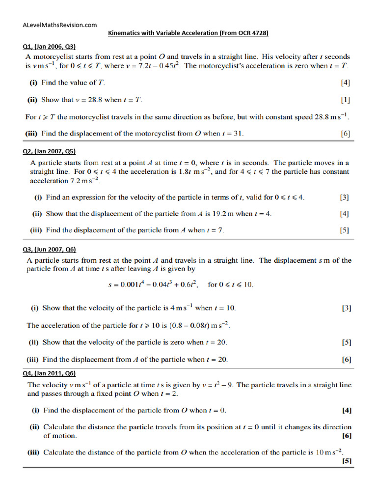 ALevel Maths Revision | PDF