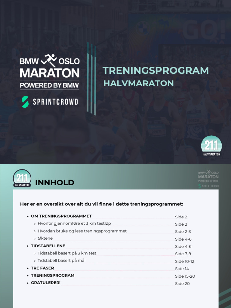 Oslo Training Plan | PDF