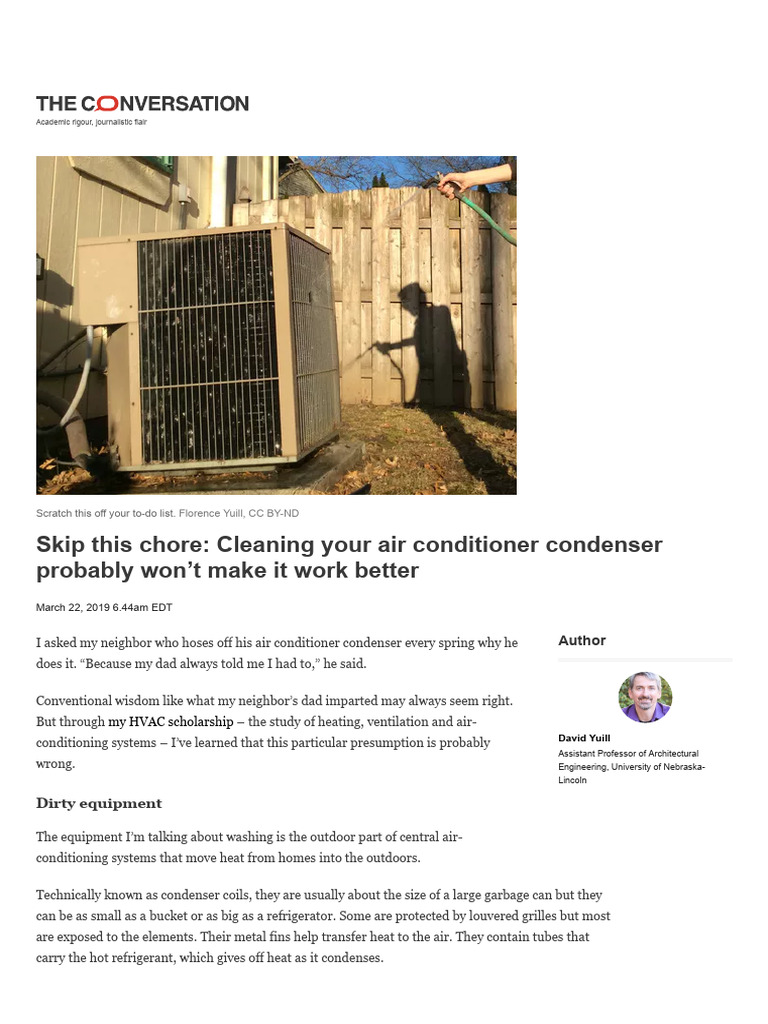 Skip this chore_ Cleaning your air conditioner condenser probably won't ...