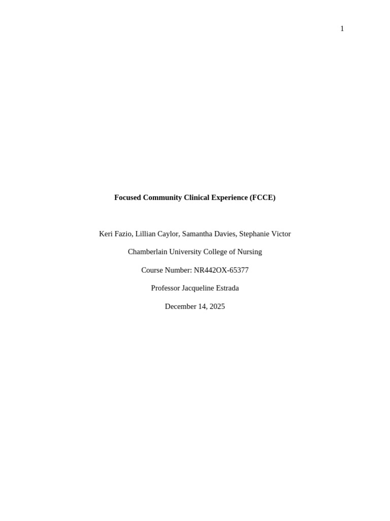 NR442 Fcce | PDF | Health Equity | Discrimination